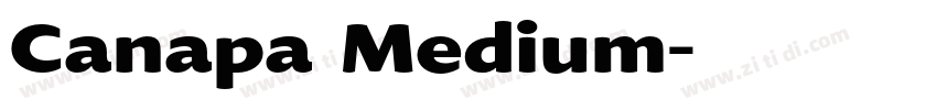 Canapa Medium字体转换
